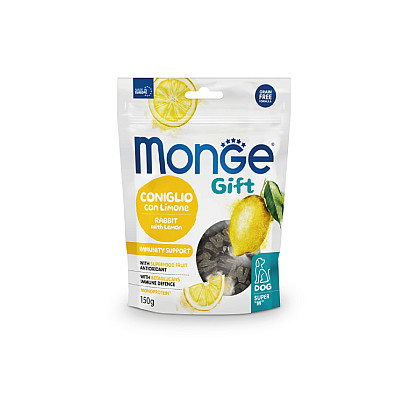 Ласощі для собак Monge Gift Dog Immunity support кролик з лимоном