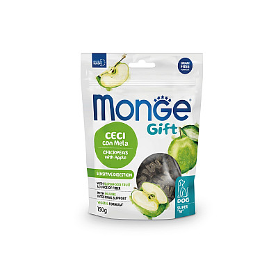 Ласощі для собак Monge Gift Dog Sensitive digestion нут з яблуком (веган)