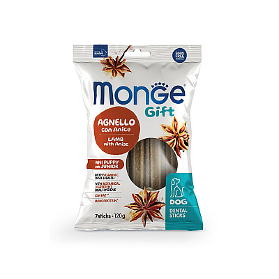 Ласощі для собак Monge Gift Dog Puppy and Junior Mini ягня з анісом
