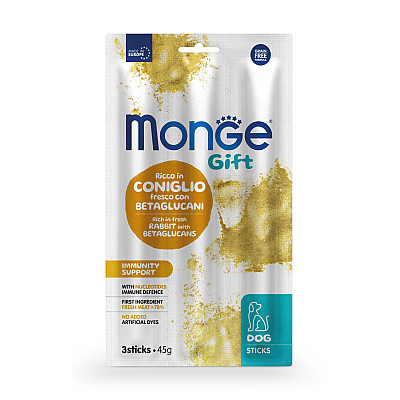 Лакомство для собак Monge Gift Dog Immunity support кролик с нуклеотидами