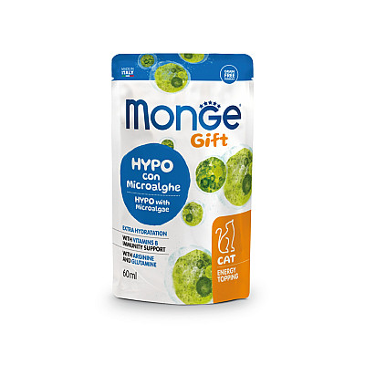 Лакомство для кошек MONGE GIFT ENERGY TOPPING HYPO CAT З Microalgae