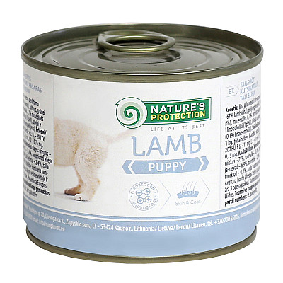Консерви Natures protection PUPPY LAMB з мясом ягняти для цуценят