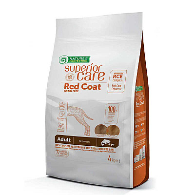 Сухий беззерновий корм Nature's Protection Red Coat Grain Free Adult All Breeds Salmon з лососем для дорослих собак усіх порід з рижим окрасом шерсті