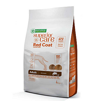 Nature's Protection Red Coat Grain Free Adult All Breeds Salmon – Сухий беззерновий корм з лососем для дорослих собак усіх порід з рижим окрасом шерсті, 10 кг