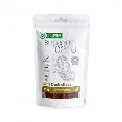 Ласощі Nature's Protection Superior Care Snacks For Dogs Soft Duck Slices сушена качка смужки для собак