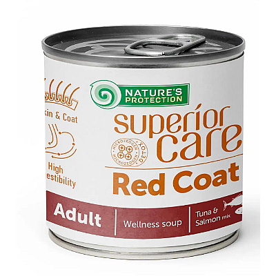 Суп для собак з рудим забарвленням шерсті NP Superior Care Red Coat All Breeds Adult Salmon and Tuna з лососем та тунцем