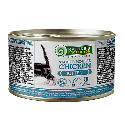 Мусс Nature's Protection Kitten Starter Mousse Chicken для котят 