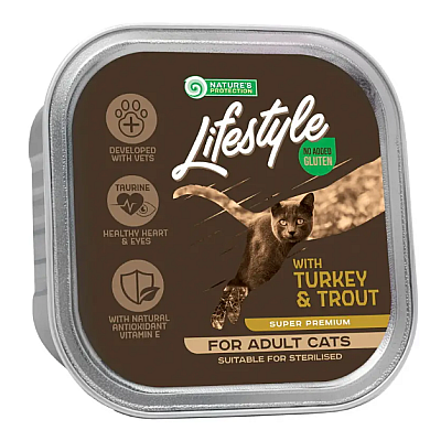 Влажный корм Nature's Protection Lifestyle adult (suitable for sterilized) with Turkey&Trout с индейкой и форелью для взрослых стерилизованных котов
