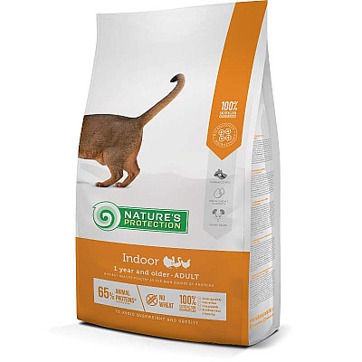 Сухой корм Nature's Protection Indoor для взрослых кошек обитающих в доме
