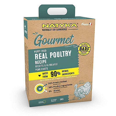 Сухой корм для собак Natyka Gourmet Puppy корм для щенков с птицей