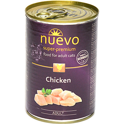Nuevo Adult консервы с курицей для кошек 