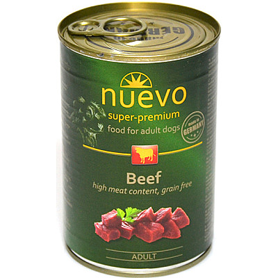 Nuevo Adult із яловичиною консерви для собак