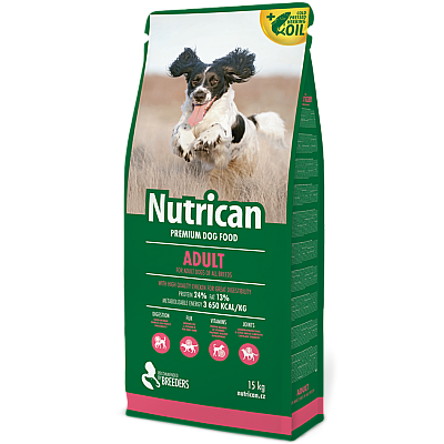 Сухий корм для собак Nutrican ADULT КОРМ ДЛЯ ДОРОСЛИХ СОБАК ВСІХ ПОРІД