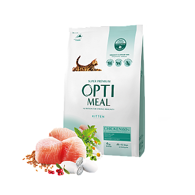 Сухой корм для котят Optimeal Kittens с курицей
