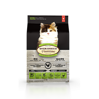 Oven-Baked Tradition сухий корм для кошенят зі свіжим м'ясом курки, 350 г
