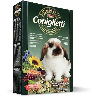 Padovan PREMIUM CONIGLIETTI Комплексний основний корм для декоративних кроликів на всіх стадіях життя
