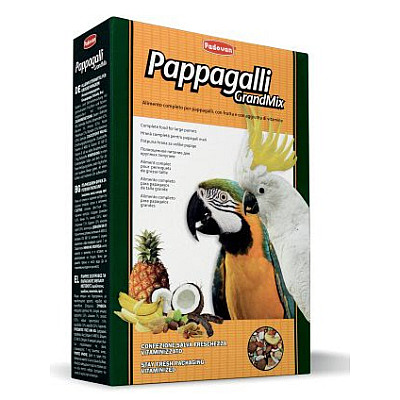 Padovan GRANDMIX PAPPAGALLI   Комплексный корм для крупных попугаев