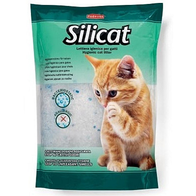 Силикагелевый наполнитель Padovan Silicat для кошачьих туалетов