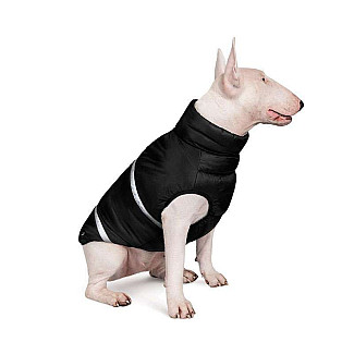 Жилет зі світловідбивачами для собак Pet Fashion BIG BOSS чорний, 2XL (43-46 см)