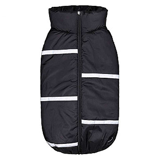 Жилет зі світловідбивачами для собак Pet Fashion BIG BOSS чорний, 2XL (43-46 см)