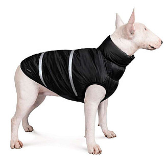 Жилет зі світловідбивачами для собак Pet Fashion BIG BOSS чорний, 3XL (46-49 см)