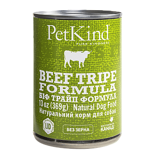 Влажный Консервированный корм PETKIND BEEF TRIPE FORMULA для собак, 369 г