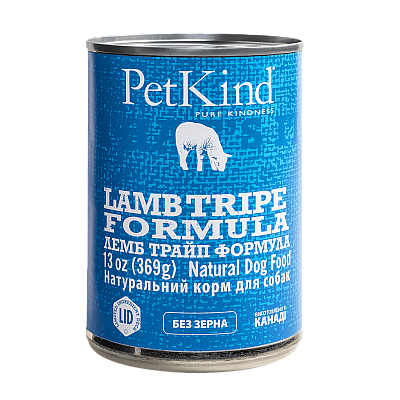 Вологий консервований корм PETKIND LAMB TRIPE FORMULA для собак 369 г