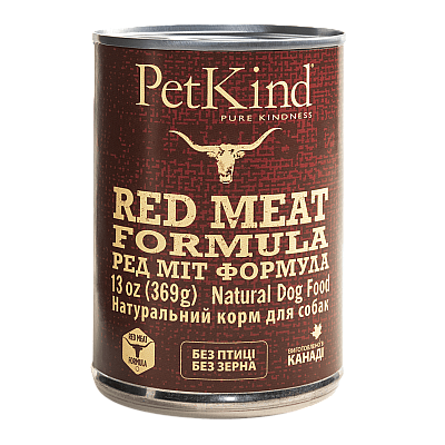 Вологий консервований корм PETKIND RED MEAT FORMULA для собак 369 г