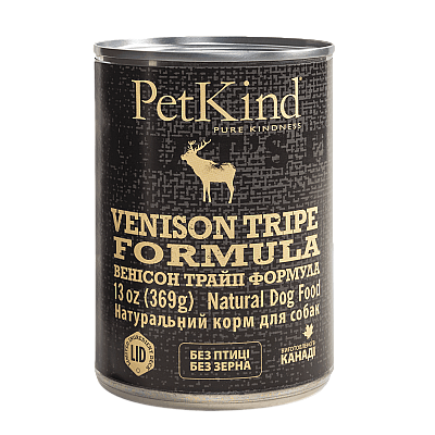 Вологий консервований корм PETKIND VENISON TRIPE FORMULA корм для собак 369 г