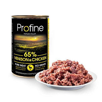 Консерви для собак Profine Dog  з олениною і куркою, 400 г