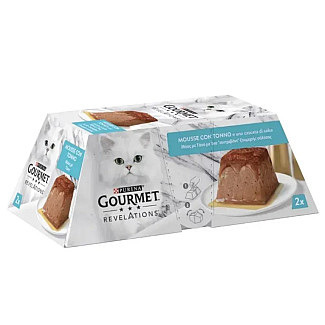 Влажный корм для кошек Gourmet Revelations мусс с тунцом, 2х57 г