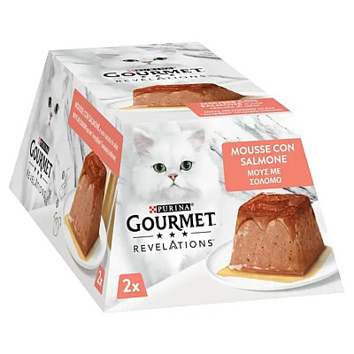 Влажный корм для кошек Gourmet Revelations мусс с лососем