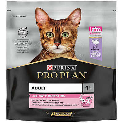 Сухий корм Pro Plan Adult Delicate Turkey для кішок з чутливим травленням (індичка)