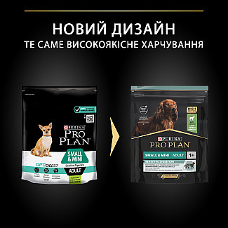 Purina Pro Plan Dog Adult Small and Mini Sensitive Digestion OptiDigest Lamb сухой корм для взрослых собак мелких пород от 1 до 10 кг с чувствительным пищеварением, с ягненком, 7 кг