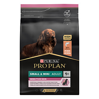 Сухий корм PRO PLAN Small&Mini Adult 1+ Sensitive Skin для дорослих собак дрібних порід з чутливою шкірою з лососем, 3 кг