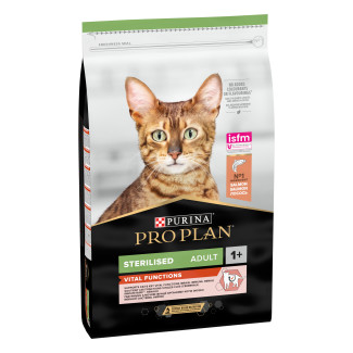 Purina Pro Plan Sterilised (для кастрированных/стерилизованных кошек) с лососем, 3 кг