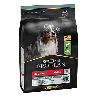 Сухий корм PRO PLAN Medium Adult 1+ Sensitive Digestion для дорослих собак середніх порід з чутливим травленням з ягням 3 кг