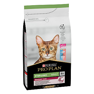 Purina Pro Plan Sterilised Adult Cod & Trout - Сухой корм с треской и форелью для стерилизованных взрослых котов, 1.5 кг