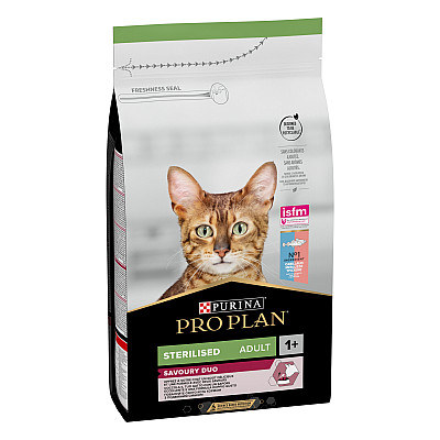 Сухой корм Purina Pro Plan Sterilised Adult Cod & Trout с треской и форелью для стерилизованных взрослых котов