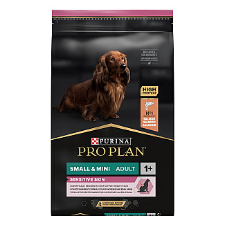 Сухий корм PRO PLAN Small&Mini Adult 1+ Sensitive Skin для дорослих собак дрібних порід з чутливою шкірою з лососем, 7 кг