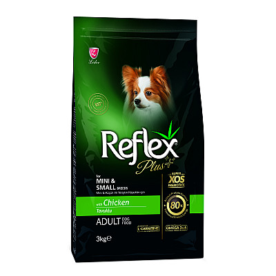 Сухой корм для собак мелких пород Reflex Plus с курицей