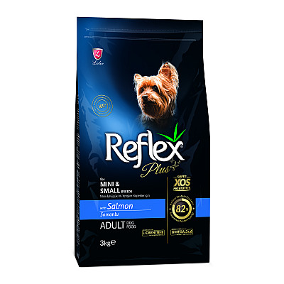 Сухой корм для собак мелких пород Reflex Plus с лососем