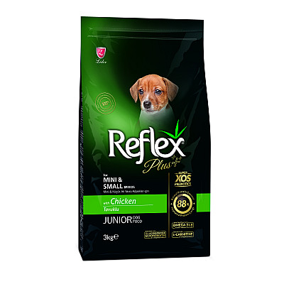 Сухой корм для щенков маленьких пород Reflex Plus с курицей