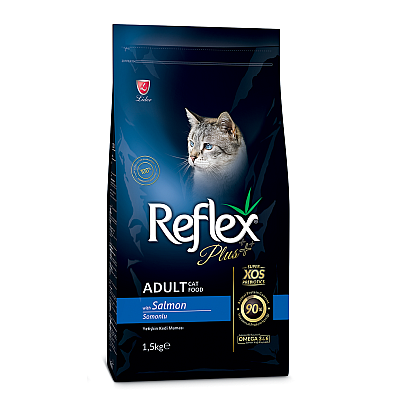 Сухой корм для котов Reflex Plus с лососем