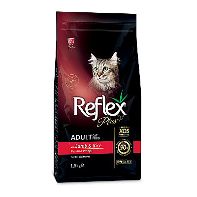 Сухой корм для котов Reflex Plus с ягненком и рисом