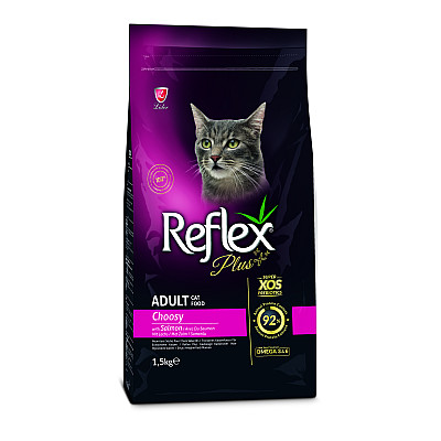 Сухой корм для привередливых котов Reflex Plus с лососем