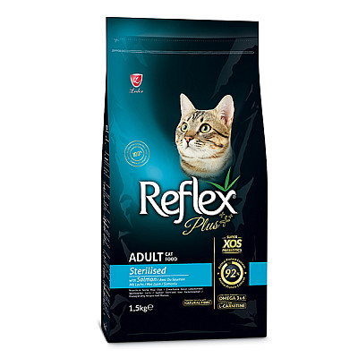 Сухой корм для стерилизованных кошек Reflex Plus с лососем