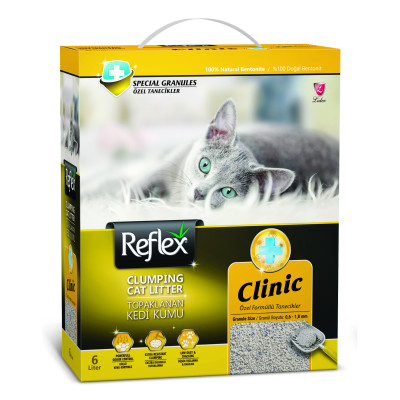 Бентонітовий наповнювач для котів REFLEX  свіжий аромат CLINIC