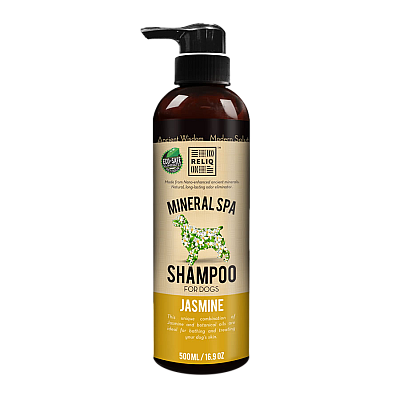 Шампунь RELIQ Mineral Spa Jasmine з екстрактом жасмину для відновлення і зволоження шерсті собак і котів
