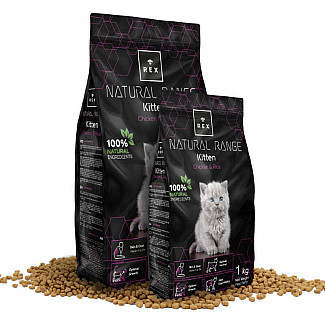 Сухий корм для кошенят REX Natural Range Kitten Chicken & Rice зі свіжою куркою та рисом, 1 кг